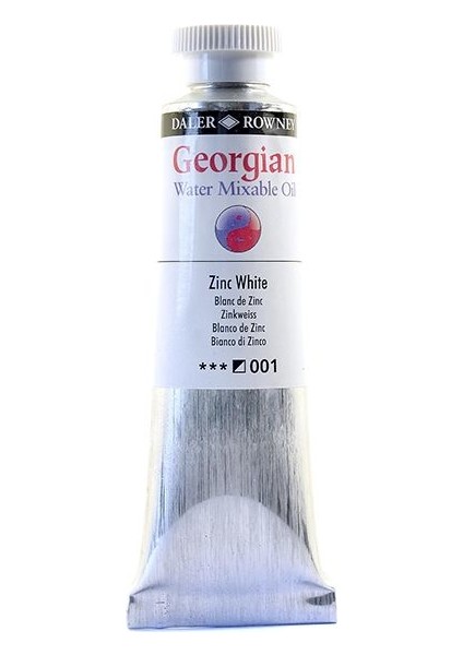 Dr Georgian Water Mixable Su Bazlı Yağlı B 37ML 001 Zinc White