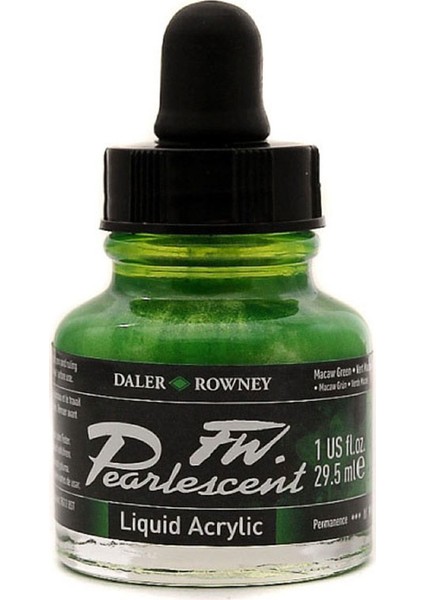 Fw Pearlescent Acrylic Ink 29.5ml 115 Macaw Green