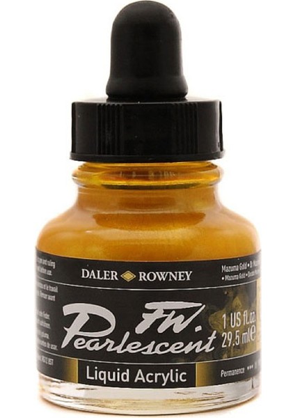 Fw Pearlescent Acrylic Ink 29.5ml 117 Mazuma Gold