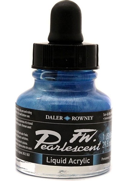 Fw Pearlescent Acrylic Ink 29.5ml 122 Sun-Up Blue