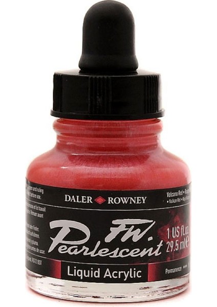 Fw Pearlescent Acrylic Ink 29.5ml 123 Volcano Red