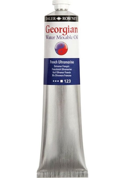 Georgian Water Mixable Oil Su Bazlı Yağlı Boya 200ML 123 French Ultramarine