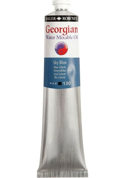 Georgian Water Mixable Oil Su Bazlı Yağlı Boya 200ML 130 Sky Blue