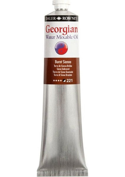 Georgian Water Mixable Oil Su Bazlı Yağlı Boya 200ML 221 Burnt Sienna