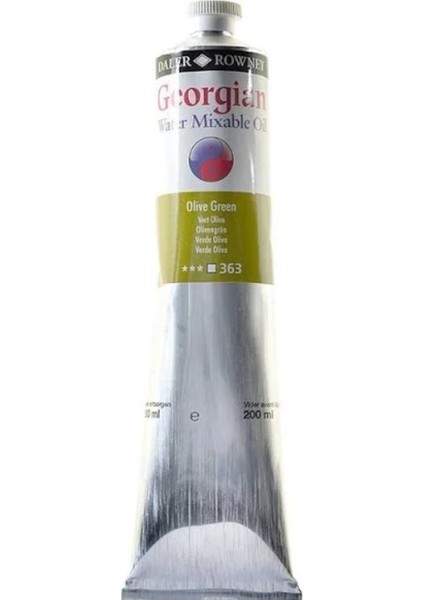 Georgian Water Mixable Oil Su Bazlı Yağlı Boya 200ML 363 Olive Green
