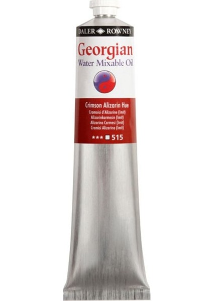 Georgian Water Mixable Oil Su Bazlı Yağlı Boya 200ML 515 Crimson Alizarin Hue