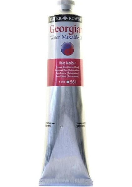 Georgian Water Mixable Oil Su Bazlı Yağlı Boya 200ML 561 Rose Madder