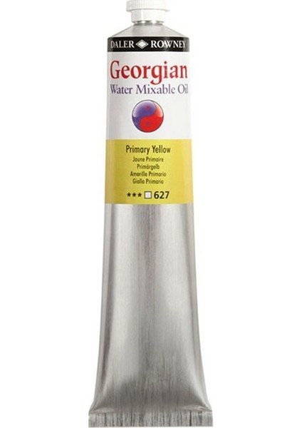 Georgian Water Mixable Oil Su Bazlı Yağlı Boya 200ML 627 Primary Yellow