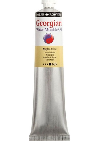 Georgian Water Mixable Oil Su Bazlı Yağlı Boya 200ML 635 Naples Yellow