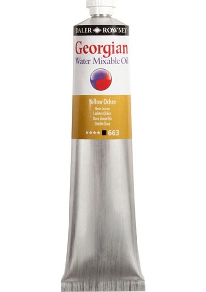 Georgian Water Mixable Oil Su Bazlı Yağlı Boya 200ML 663 Yellow Ochre