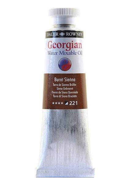 Dr Georgian Water Mixable Su Bazlı Yağlı B 37ML 221 Burnt Sienna