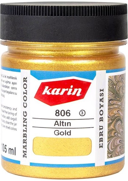 Ebru Boyası Ezilmiş 806 Altın 105CC