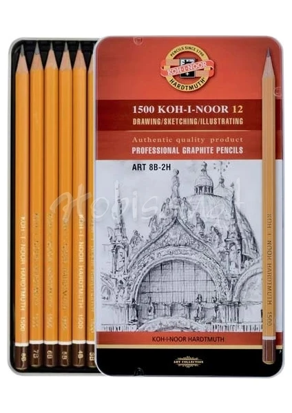 Koh-I-Noor 1500 Toison Dor 12 Dereceli Kalem Seti Art 8b-2h (1502/II)