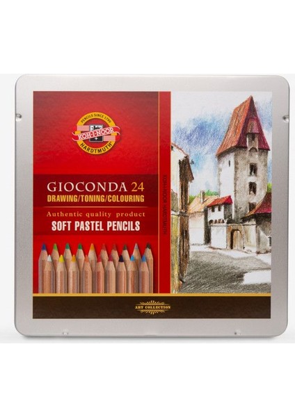 Koh-I-Noor Gioconda 24 Renk Pastel Kalem Seti