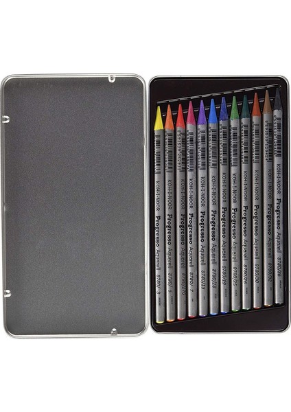 Koh-I-Noor Progresso Aquarell Woodless Coloured Pencil Set 12LI