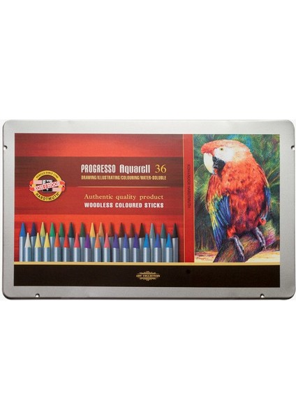 Koh-I-Noor Progresso Aquarell Woodless Coloured Pencil Set 36LI