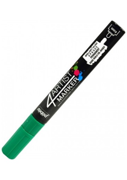 4ARTIST Oil Marker 4mm Yuvarlak Uç Dark Green