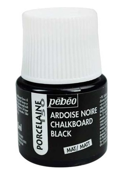Porcelaine 150 Fırınlanabilir Boya 201 Chalkboard Black Mat