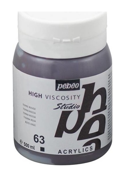 Studio Akrilik Boya 500ML No:63 Terra Rossa