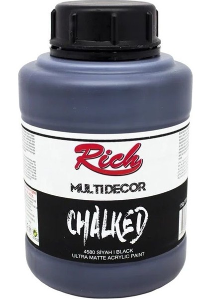 Multi Decor Chalked Akrilik Boya 1750ML 4580 Siyah
