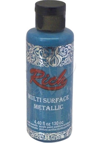 Multi Surface Metalik Akrilik Boya 130ML 6532 Turkuaz
