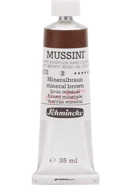 Mussini 35ML Yağlı Boya Seri:3 NO:672 Mineral Brown