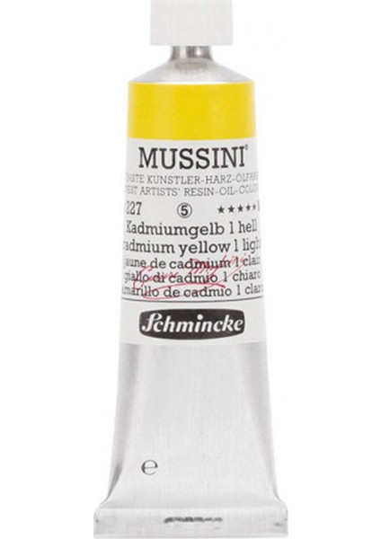 Mussini 35ML Yağlı Boya Seri:5 NO:227 Cadmium Yellow 1 Light