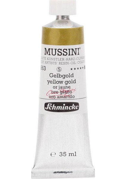 Mussini 35ML Yağlı Boya Seri:5 NO:863 Yellow Gold