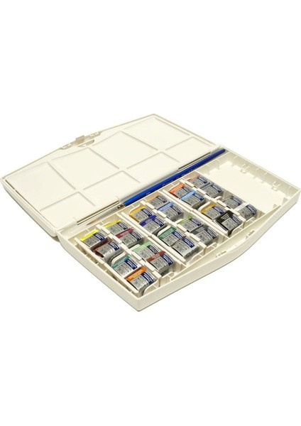 Winsor & Newton Winsor&newton Cotman Sulu Boya 24LÜ Yarım Tablet + Defter Hediyeli 26X36CM