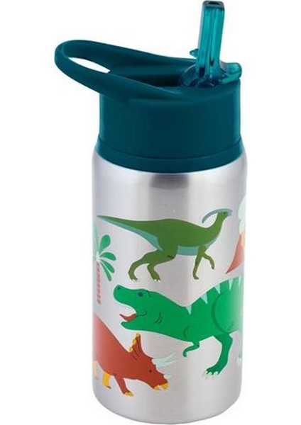 Paslanmaz Çelik Silikon Pipetli Suluk Dinozor
