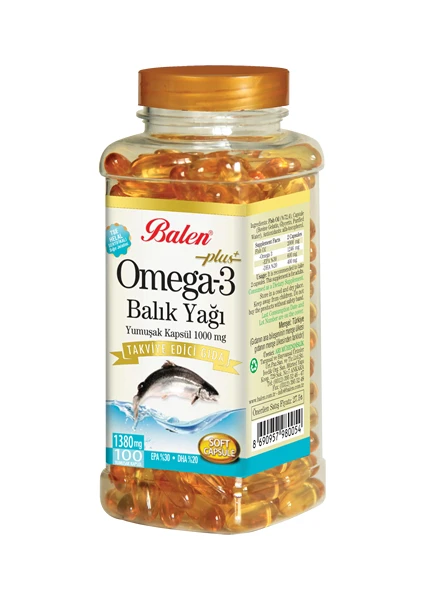 Omega 3 Balık Yağı 100 Adet