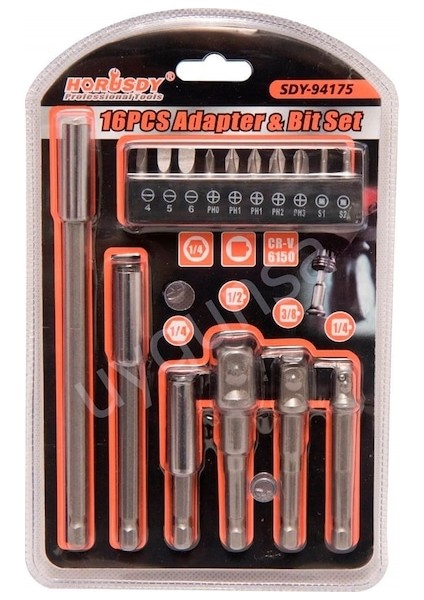 Bits Uç Adaptör Seti 16'lı SDY-94175