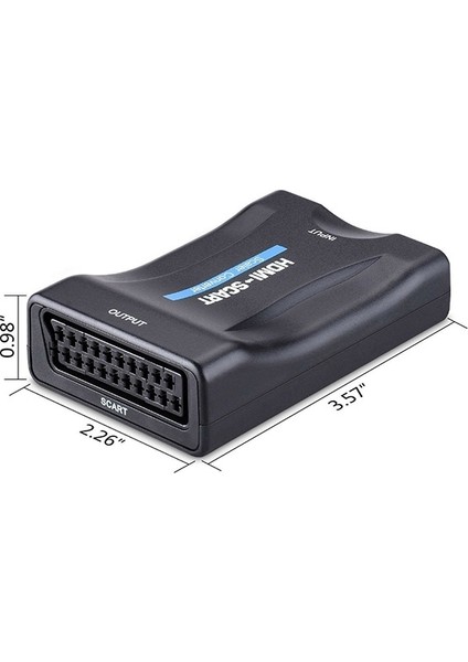 1080P Scart to HDMI Dönüştürücü Ses Video Adaptörü AL-31483