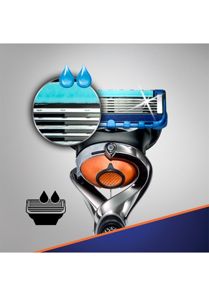 Fusion ProGlide Flexball Tıraş Paketi (Tıraş Makinesi + 8'li Tıraş Bıçağı + Tıraş Jeli)