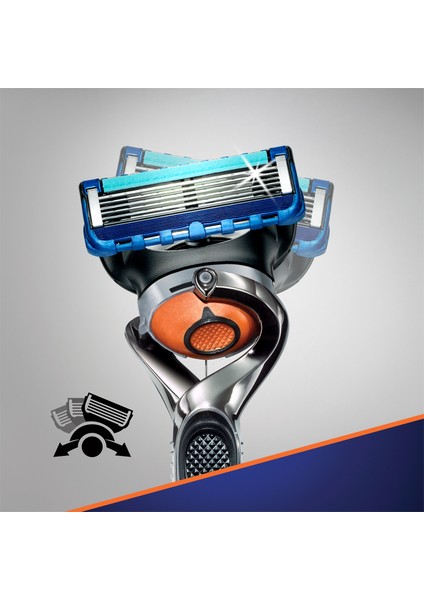 Fusion ProGlide Flexball Tıraş Paketi (Tıraş Makinesi + 8'li Tıraş Bıçağı + Tıraş Jeli)