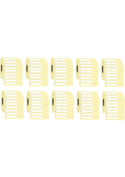 Kuyumcu Etiketi 10mm X 74mm 10 Rulo. Kuyruk Yapışkansız
