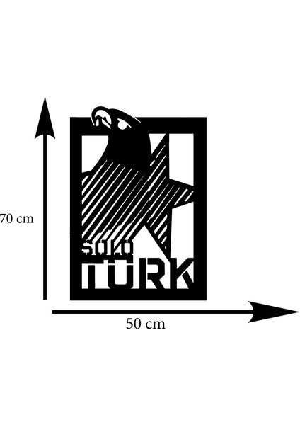 Ledli Solotürk Ahşap Tablo