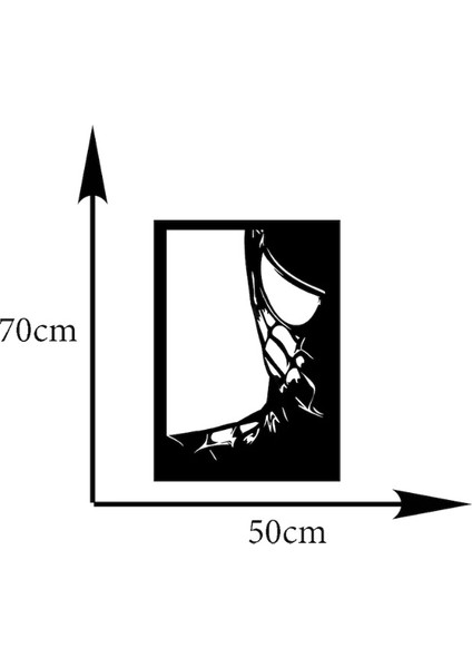 Ledli Spıderman Ahşap Tablo