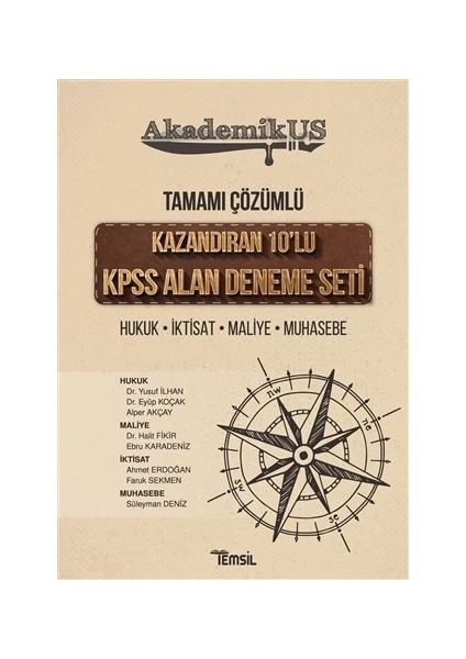 Akademikus Kpss Alan Deneme Seti Tamamı Çözümlü 10 Deneme - Yusuf İlhan