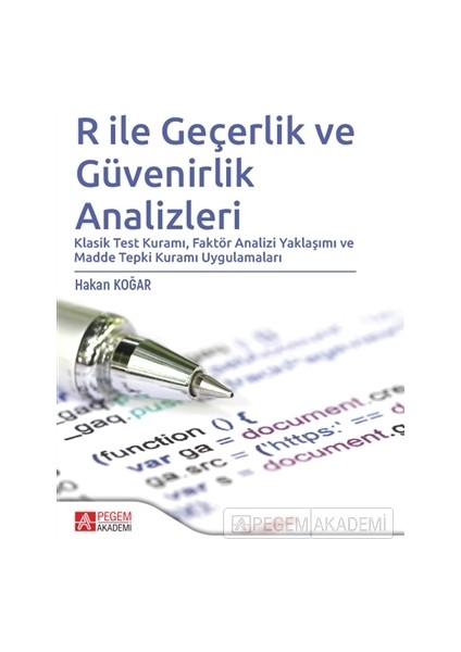 R İle Geçerlik Ve Güvenirlik Analizleri - Hakan Koğar