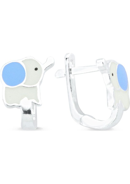 Gümüş Filli Çocuk Küpe