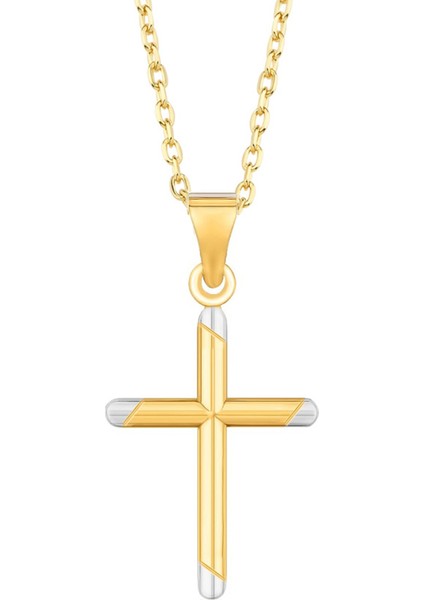 Altın Ufak Haç Kolye