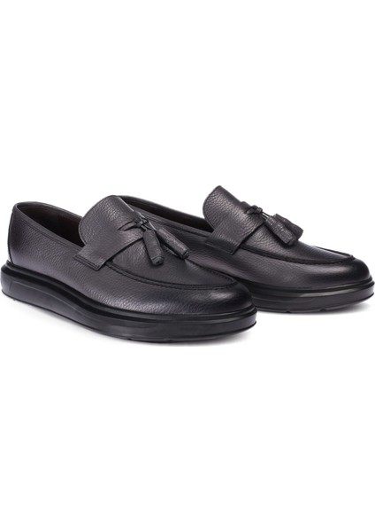 Deri Gri Püsküllü Erkek Loafer fiyatları