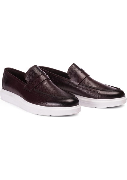 Deri Bordo Erkek Loafer fiyatları
