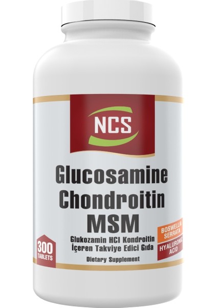 Glcosamine Chondroitin Msm Hyaluronic Acid Boswellia 300 Tablet