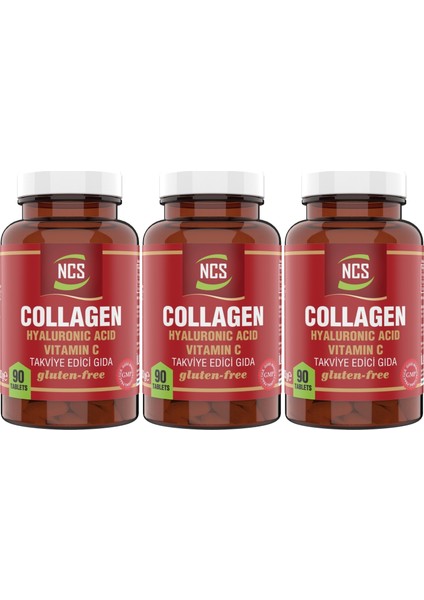 Hidrolize Collagen 1000 mg Hyaluronic Acid 3 Kutu 270 Tablet