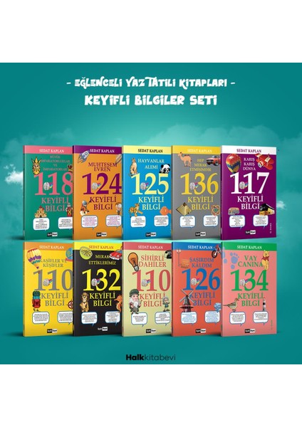 Eğlenceli Yaz Tatili Kitapları - Keyifli Bilgiler Seti