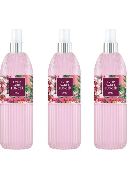 Japon Kiraz Çiçeği 150 ml Sprey Kolonya - Pet Şişe 3 Adet