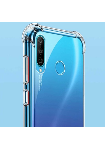 Huawei P40 Lite E Kılıf AntiShock Ultra Koruma Sert Kapak Şeffaf