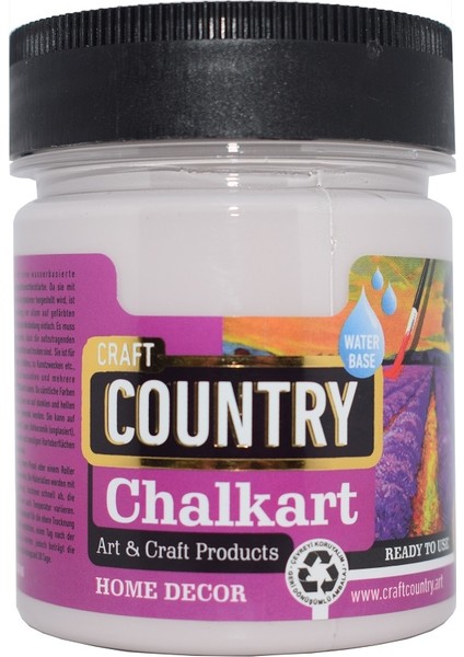 Craft Country Chalkart Hobi Boyası 120 cc 6034 Country Gri